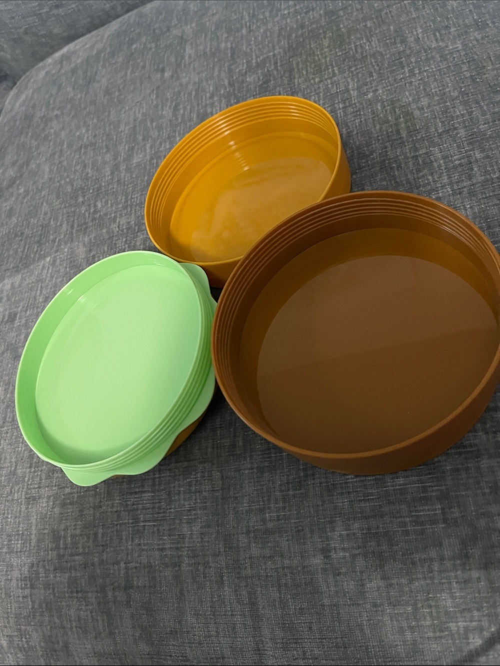 Kids Burger Stack Snack Container - Mustard Yellow - Picture 2 of 3